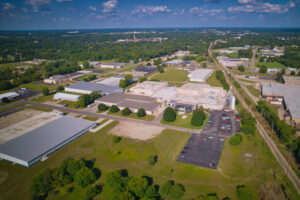 Aerial view of manufacturing plant located in Coldwater, MI