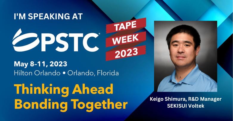 graphic of speaker session at PSTC Tape Week